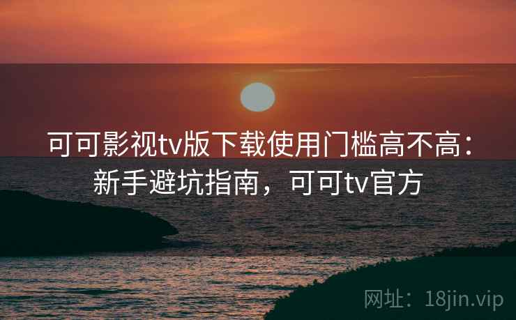 可可影视tv版下载使用门槛高不高：新手避坑指南，可可tv官方