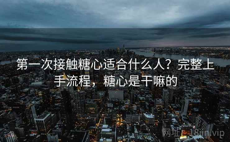 第一次接触糖心适合什么人？完整上手流程，糖心是干嘛的