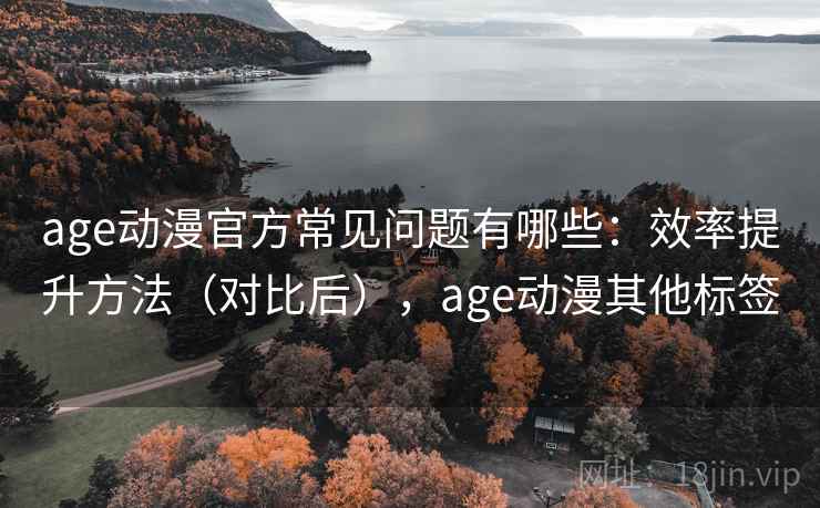 age动漫官方常见问题有哪些：效率提升方法（对比后），age动漫其他标签